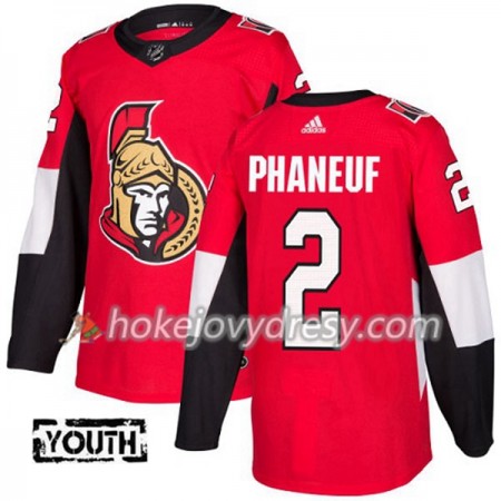 Dětské Hokejový Dres Ottawa Senators Dion Phaneuf 2 Červená 2017-2018 Adidas Authentic